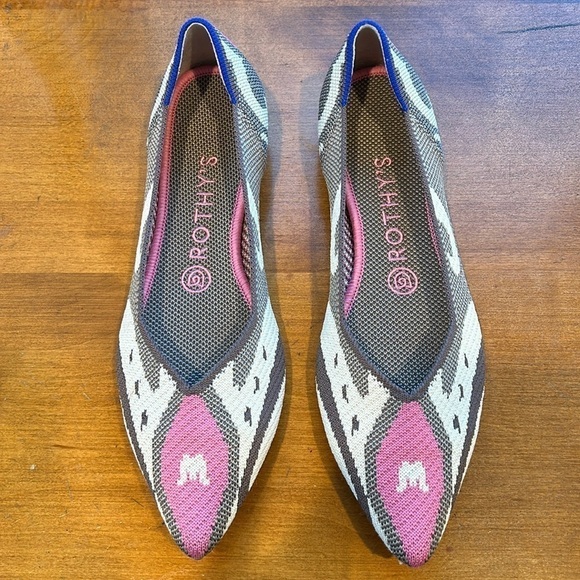 Rothy's Shoes - Retired Rothy’s The Point Flat Pink Moroccan women’s size 8 new without box
